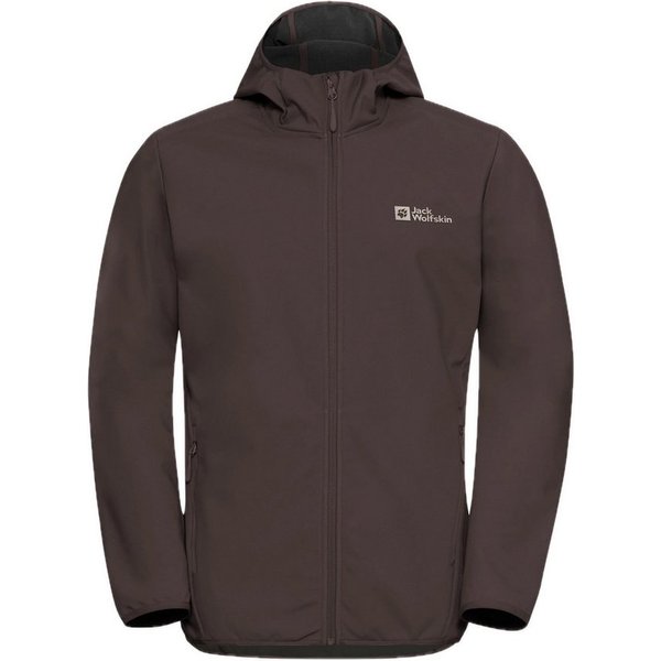 Jack Wolfskin Outdoorjacke JACK WOLFSKIN Bornberg Hoody M Softshelljacke Herren Peat Braun