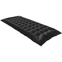 Outsunny Faltbare Campingmatte, tragbare Campingauflage mit Gurten, rutschfest, 8 cm Dicke, für Campingbett, Zelt, Reisen, Schwarz Aosom