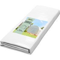 Outsunny Gewächshausfolie 3 x 4 m, wasserdicht Polyethylenfolie mit Rolltür, 8 Fenster, UV Schutz, Reißfest Gartenfolie Abdeckplane für Folientunnel Gartenarbei