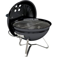 Outsunny Holzkohlegrill BBQ Smoker mit Deckel Griff Tragbarer Kugelgrill mit verstellbaren Lüftungsschlitzen Kohlegrill für Barbeque Camping, Terrasse, Garten 4