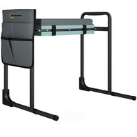 Outsunny Kniebank für Gartenarbeit Klappbar Gartenhocker mit Kniekissen, Werkzeugtaschen, Ausziehbaren Beinrohren, Kniehilfe belastbar bis 150 kg zum Knien & Si