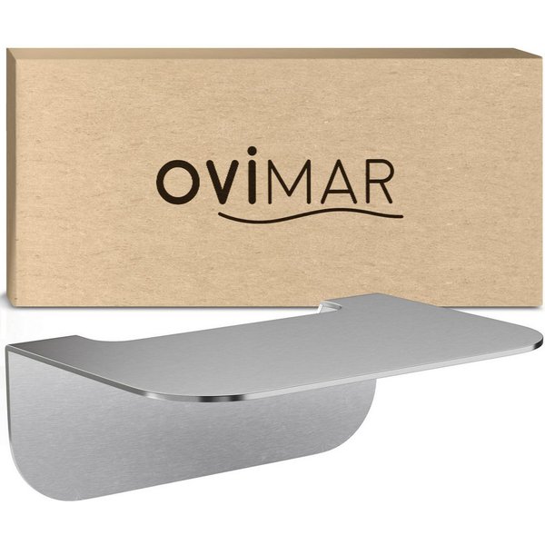 ovimar Badregal, 1-tlg., aus Edelstahl in Silber zur Zum Kleben