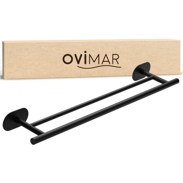 ovimar Handtuchstange, aus Edelstahl in Schwarz zur Zum Kleben