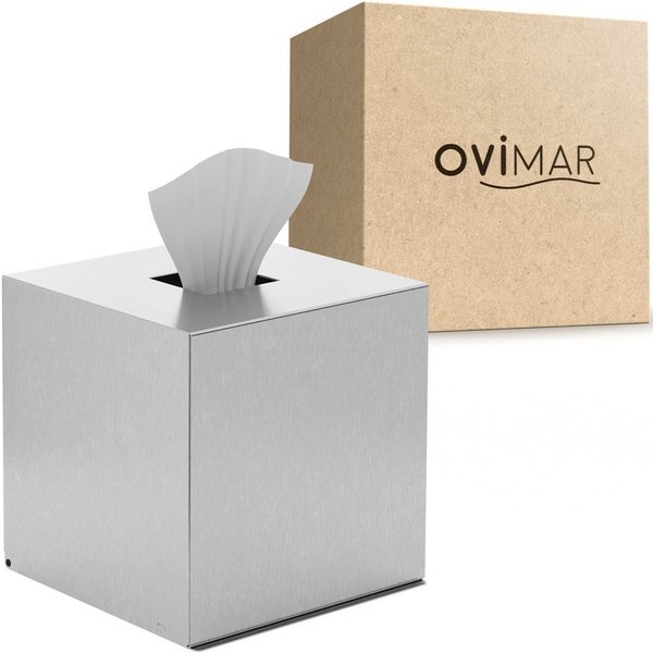 ovimar Papiertuchbox (1 St), aus Edelstahl in Silber zur
