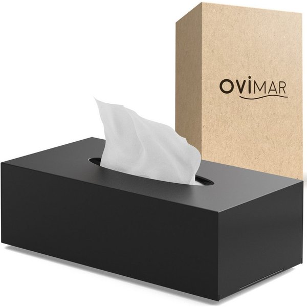 ovimar Papiertuchbox (1 St), aus Edelstahl in Schwarz zur
