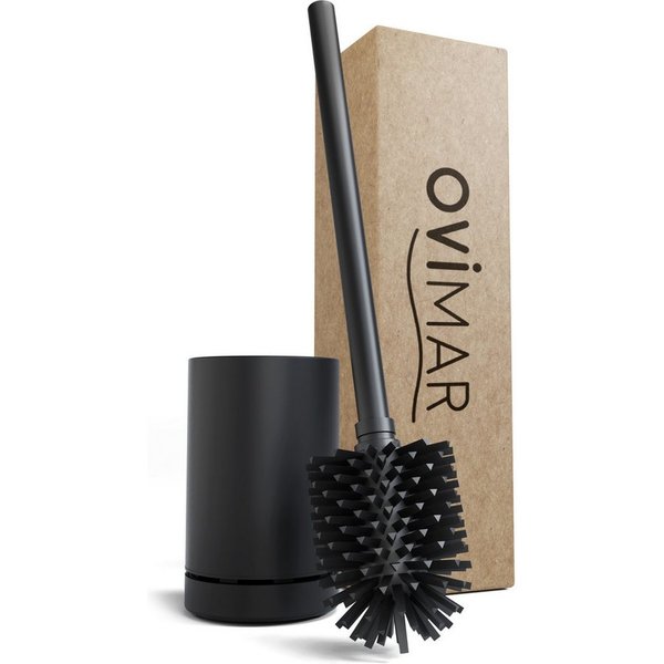 ovimar WC-Reinigungsbürste, (1-tlg), aus Edelstahl in Schwarz zur
