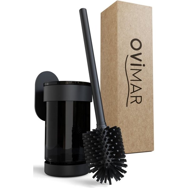 ovimar WC-Reinigungsbürste, (1-tlg), aus Edelstahl in Schwarz zur Zum Bohren
