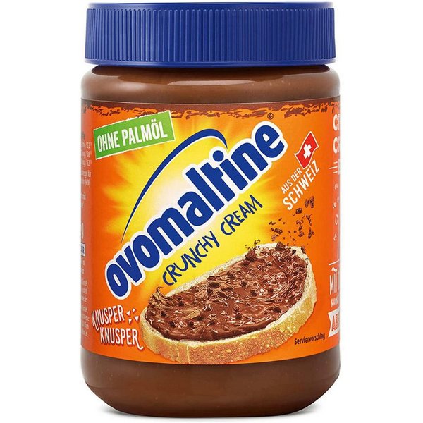 OVOMALTINE Schokoaufstrich, Ovomaltine Crunchy Cream knusprige Streichcreme Schokogeschmack 380g