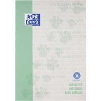 OXFORD Recycling-Malblock A4, 100 Blatt, blanko, 90 g/m²