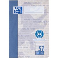 OXFORD Recycling-Oktavheft DIN A6, 32 Blatt, Lineatur 51 (liniert), 90 g/m², ohne Rand