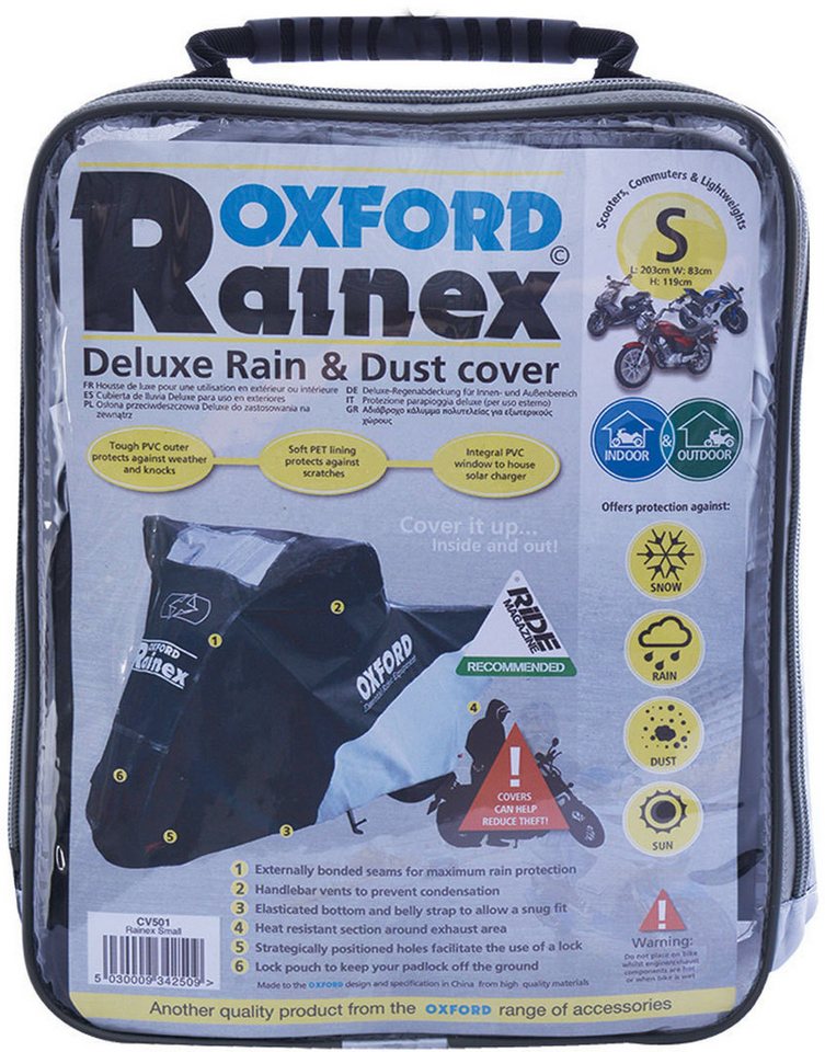 OXFORD Schutzplane Rainex Motorrad Abdeckplane – Bild 2 von 2