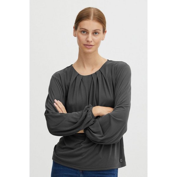 OXMO Langarmbluse OXHal Modische Bluse
