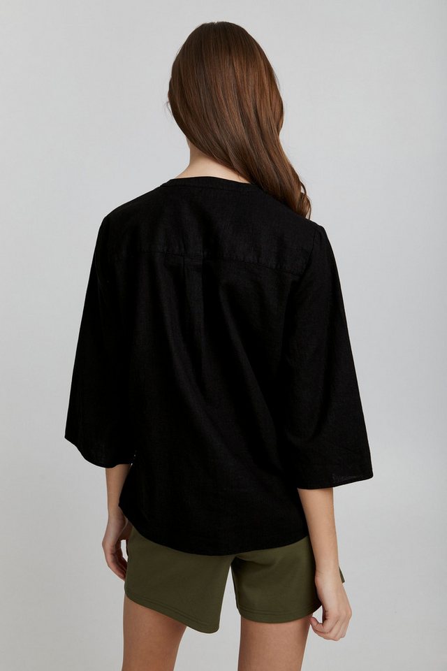 OXMO Shirtbluse OXAnea Bluse aus Leinenmix – Bild 3 von 5