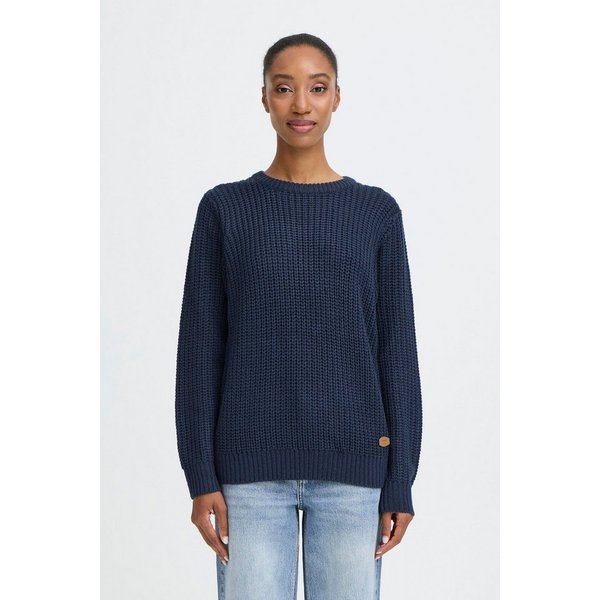 OXMO Strickpullover OXEdna Moderner Pullover mit Aufdruck