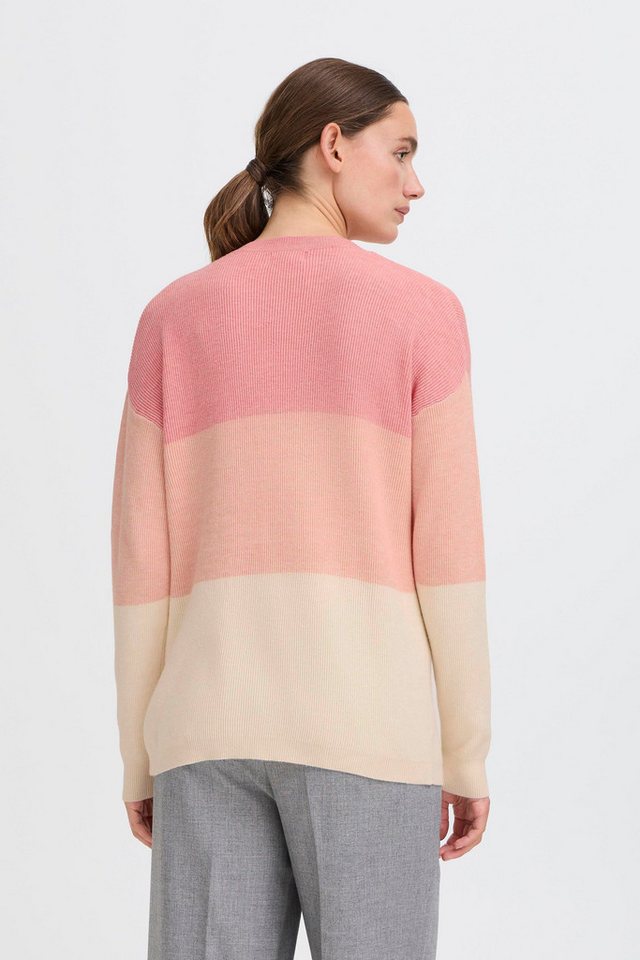 OXMO Strickpullover OXIManny Gerippter Feinstrick-Pullover in Colorblock-Optik – Bild 4 von 5
