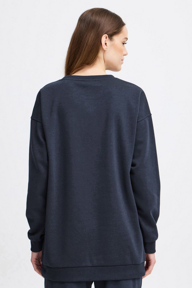 OXMO Sweatshirt OXHillary Modischer Rundhalspullover in längerem Schnitt – Bild 3 von 5