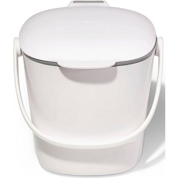 OXO Good Grips Biomülleimer Abfalleimer, Höhe ca. 19 cm, Komposteimer, Fassungsvermögen ca. 2,8 Liter