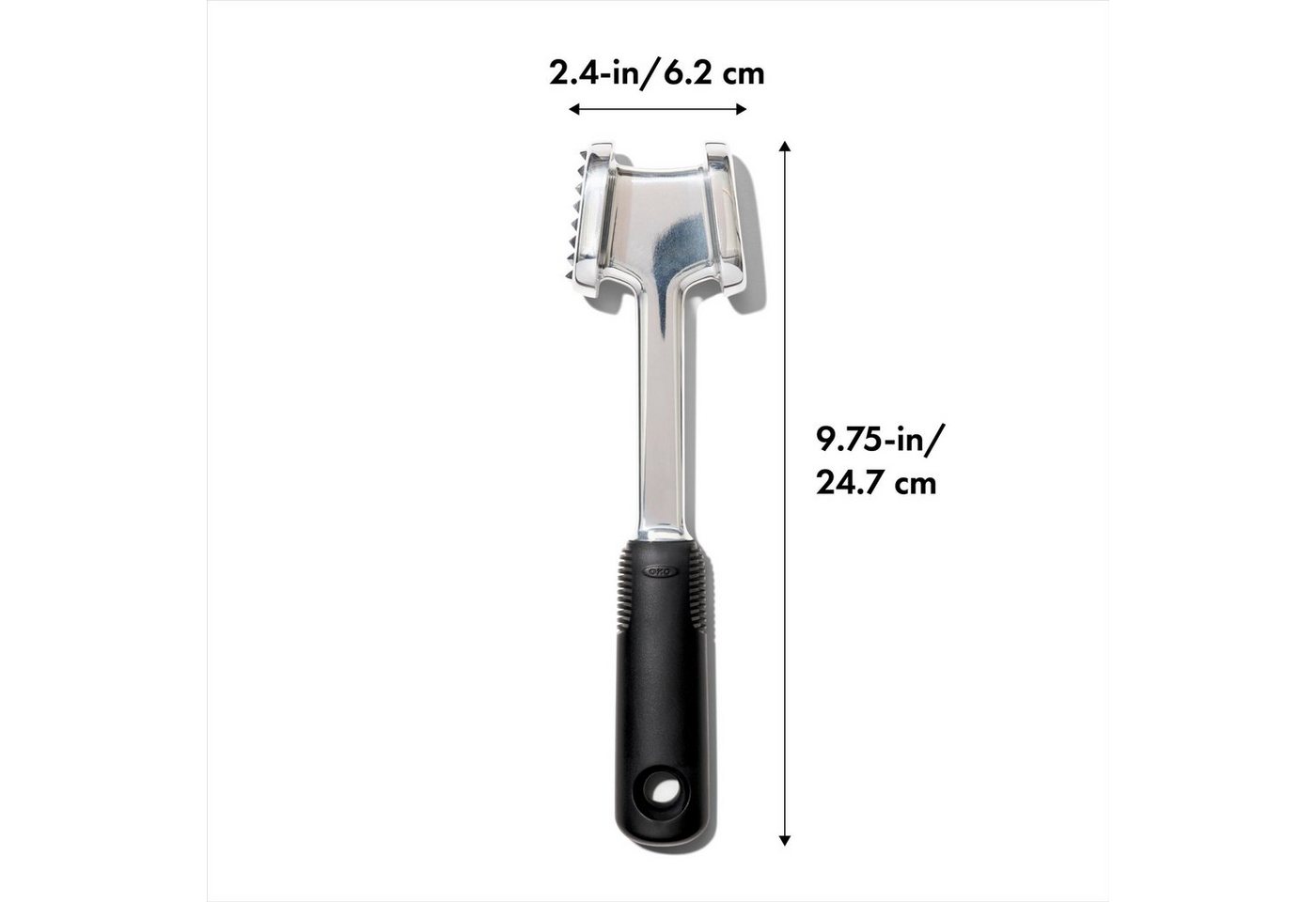 OXO Good Grips Fleischklopfer, Aluminium, rutschfester Griff – Bild 4 von 4