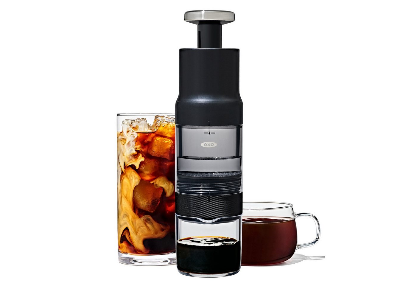 OXO Good Grips Kaffeebereiter Rapid Brew, Heiß in 2 Minuten, Cold Brew in 5 Minuten – ganz ohne Strom – Bild 2 von 5