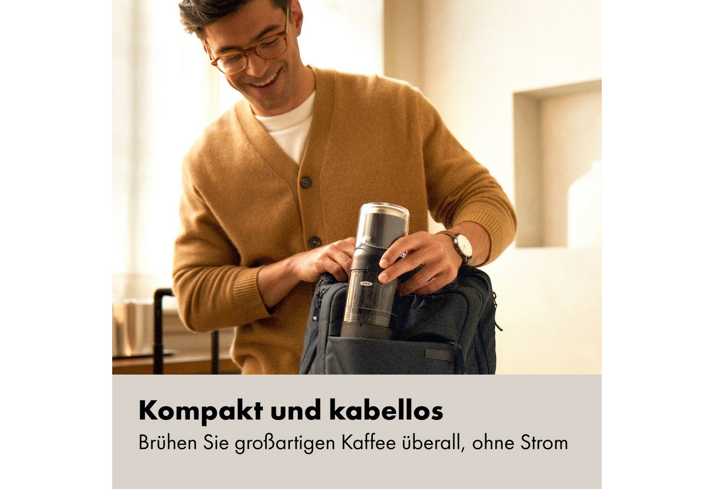 OXO Good Grips Kaffeebereiter Rapid Brew, Heiß in 2 Minuten, Cold Brew in 5 Minuten – ganz ohne Strom – Bild 5 von 5