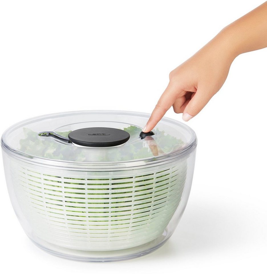 OXO Good Grips Salatschleuder, Einhandbedienung, Kunststoff – Bild 3 von 5