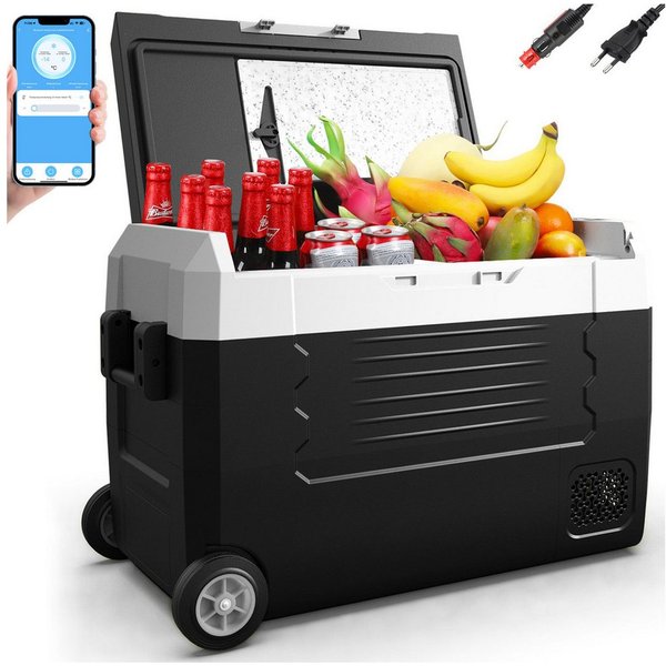 oyajia Elektrische Kühlbox Kompressor Gefriertruhe mobiler Kühlschrank, Kühltruhe, Gefrierbox, 35 l, mit APP, 12V/24V, 230V, für Auto, Lkw, Boot, Wohnwagen, Cam
