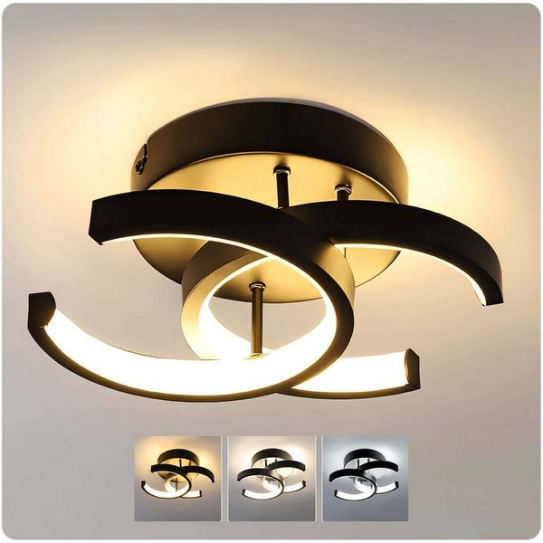 OYLCDI Deckenleuchten Deckenleuchte 3 Farbtemperaturen Dimmbar Deckenlampe 22W 3000-6000K, LED fest integriert, Warmweiß Kaltweiß, Neutralweiß, LED Deckenleucht
