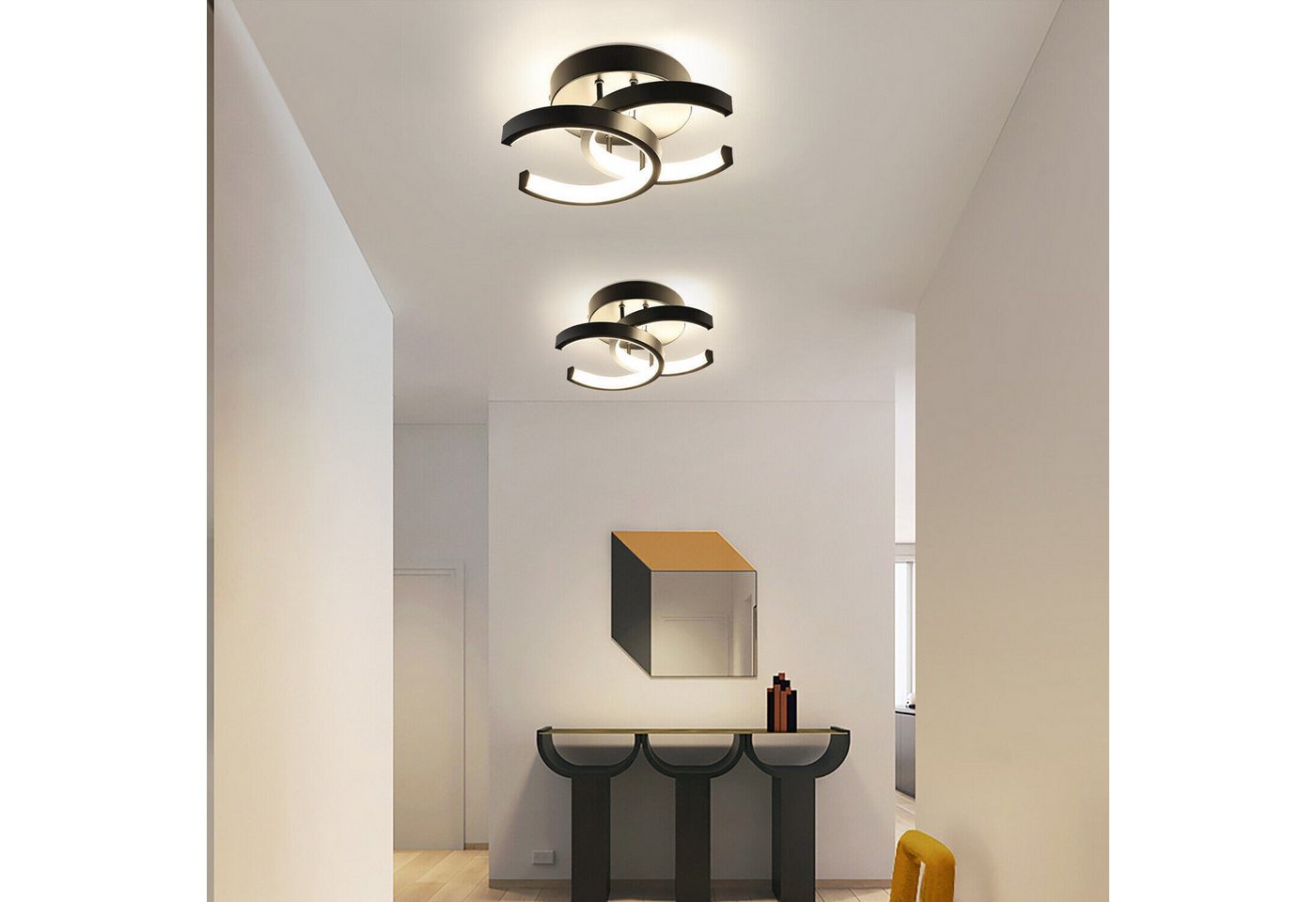 OYLCDI Deckenleuchten Deckenleuchte 3 Farbtemperaturen Dimmbar Deckenlampe 22W 3000-6000K, LED fest integriert, Warmweiß Kaltweiß, Neutralweiß, LED Deckenleucht – Bild 3 von 5