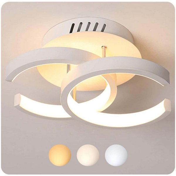 OYLCDI Deckenleuchten Deckenleuchte 3 Farbtemperaturen Dimmbar Deckenlampe 22W 3000-6000K, LED fest integriert, Warmweiß Kaltweiß, Neutralweiß, LED Deckenleucht