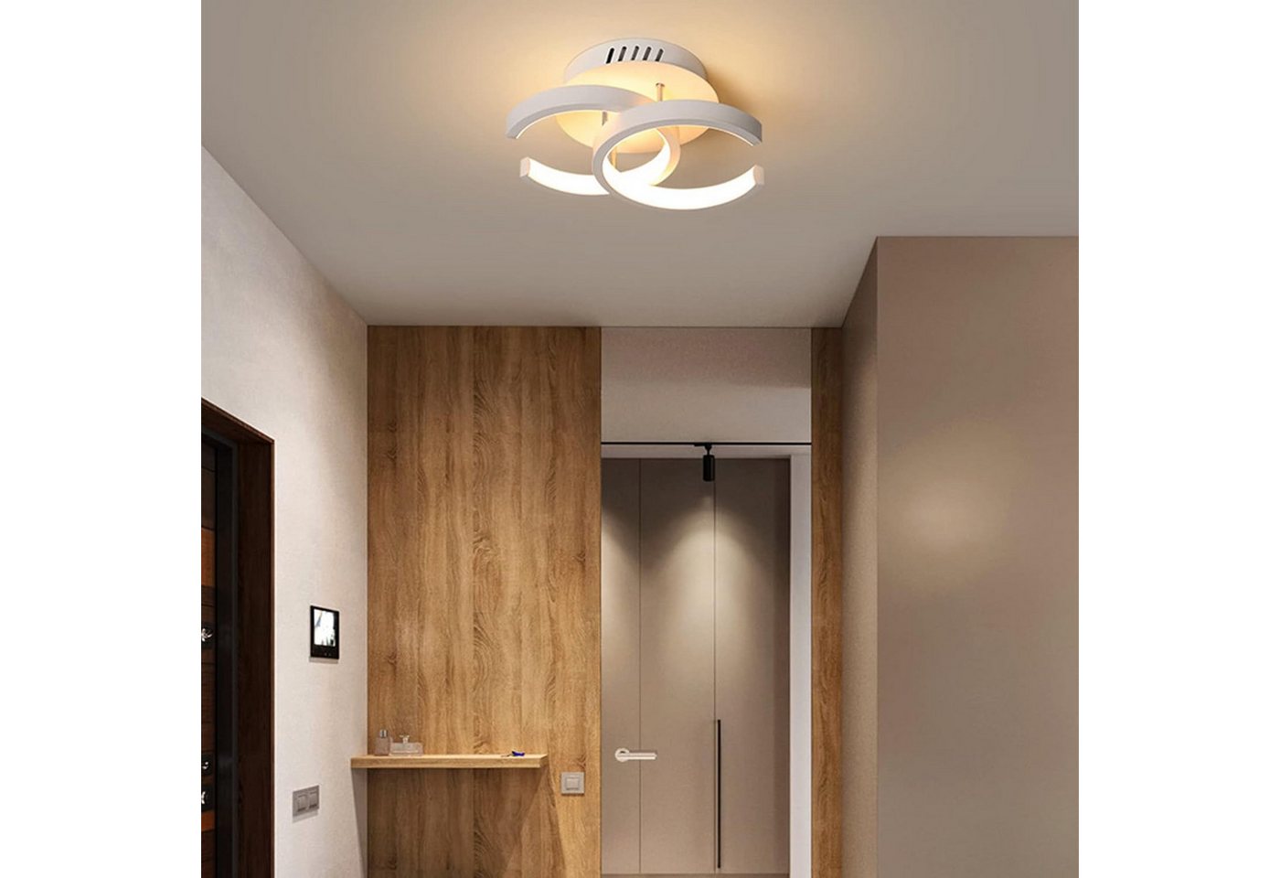 OYLCDI Deckenleuchten Deckenleuchte 3 Farbtemperaturen Dimmbar Deckenlampe 22W 3000-6000K, LED fest integriert, Warmweiß Kaltweiß, Neutralweiß, LED Deckenleucht – Bild 3 von 5