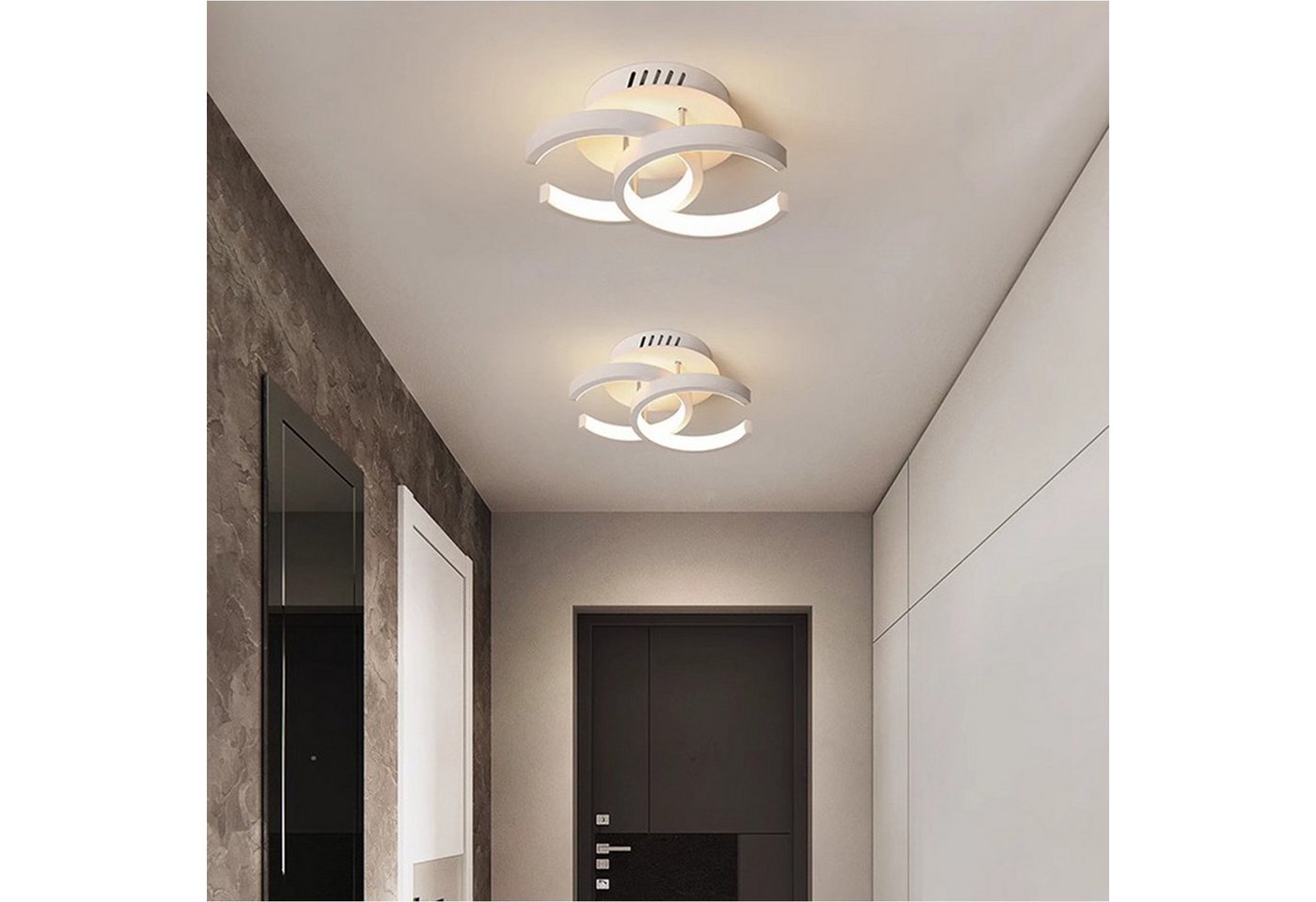 OYLCDI Deckenleuchten Deckenleuchte 3 Farbtemperaturen Dimmbar Deckenlampe 22W 3000-6000K, LED fest integriert, Warmweiß Kaltweiß, Neutralweiß, LED Deckenleucht – Bild 4 von 5