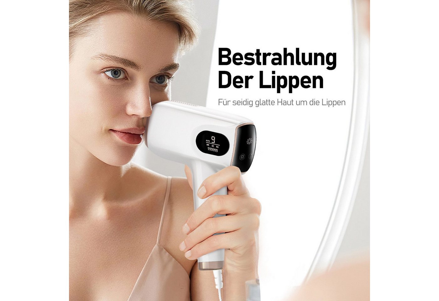 OYLCDI Haarentfernungsgerät IPL-Haarentferner,IPL Geräte Haarentfernung Laser, 999,999 Lichtimpulse, Laser Haarentfernung Zuhause Dauerhafte Schmerzlos Haarentf – Bild 4 von 5