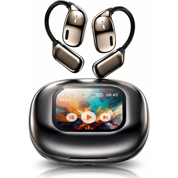 OYLCDI In Ear Kopfhörer Bluetooth 5.4 Sport-Kopfhörer,mit Touchscreen Open-Ear-Kopfhörer (Luftleitungs Kopfhörer mit Klare Anrufqualität und Intelligente Bassop