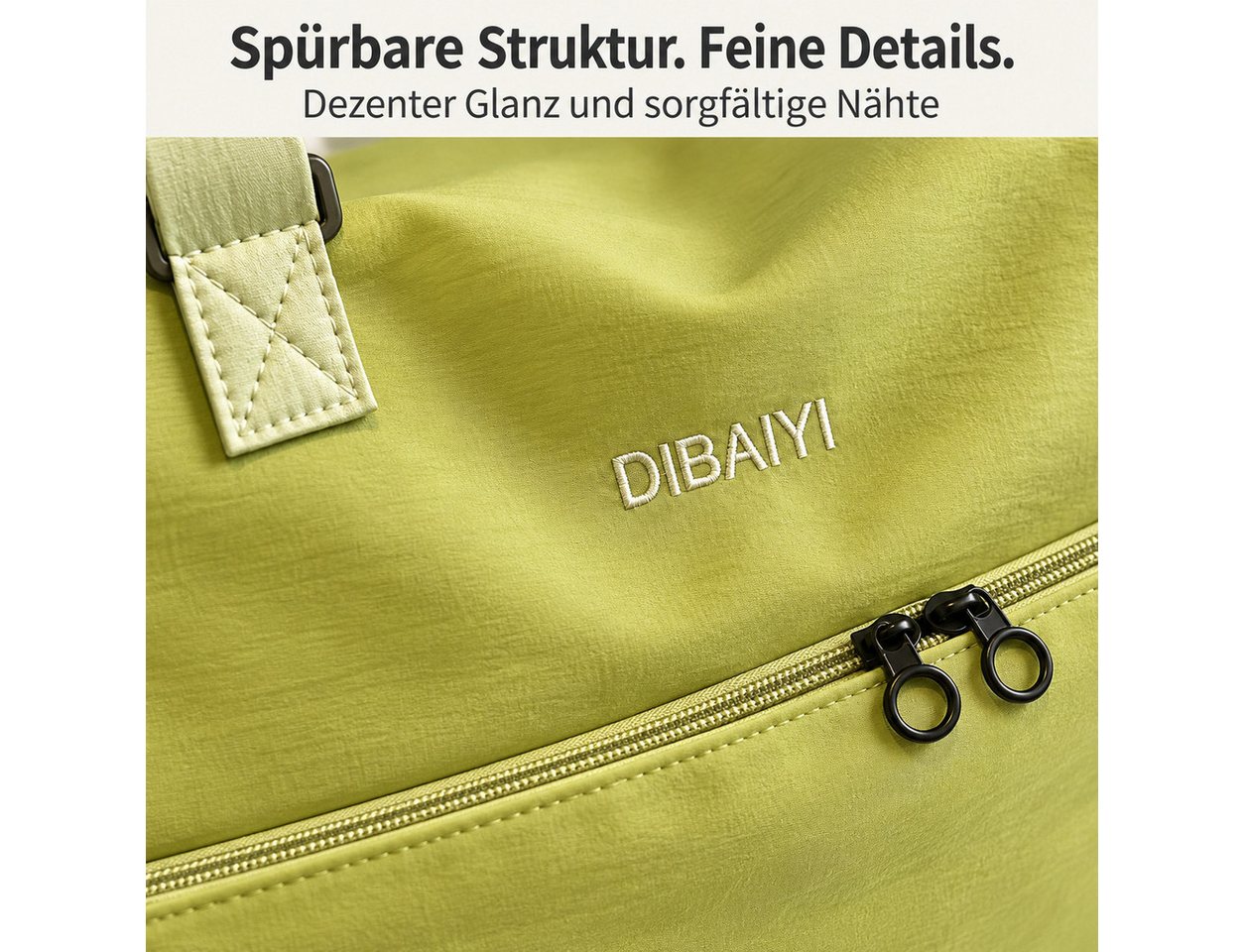 OYLCDI Reisetasche Fitnesstasche,Sporttasche,Große Umhängetasche (Atmungsaktiv, wasserdicht, verschleißfest, großes Fassungsvermögen, Schultergurt, für Yoga, Sc – Bild 5 von 5