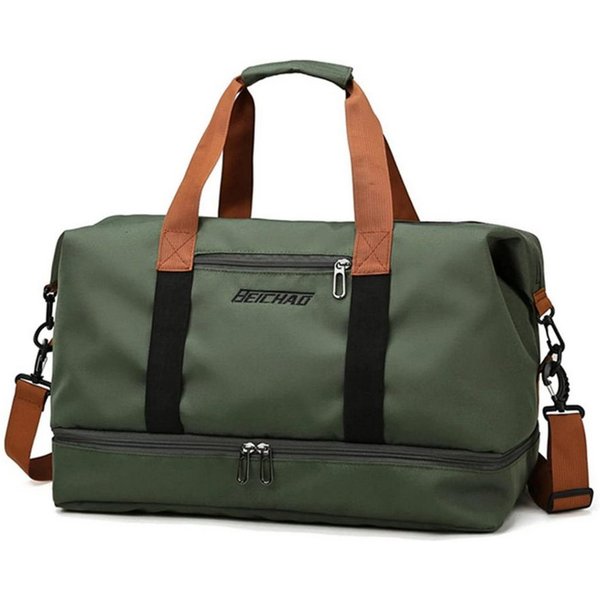 OYLCDI Reisetasche Fitnesstasche,Sporttasche,Große Umhängetasche mit Schuhfach&Nassfach (Atmungsaktiv, wasserdicht, verschleißfest, großes Fassungsvermögen), Sc
