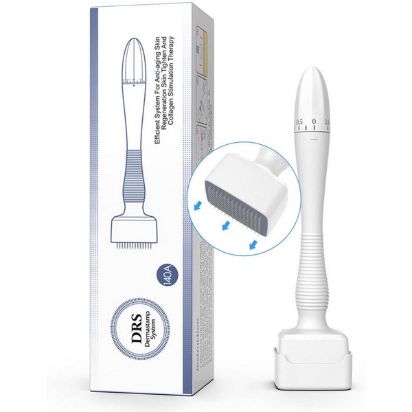 P-Beauty Cosmetic Accessories Dermaroller Derma Stamp Dermapen Microneedling 140 Edelstahl Nadeln Länge 0-3mm, 1-tlg., Microneedling, Derma Stamp, Dermapen