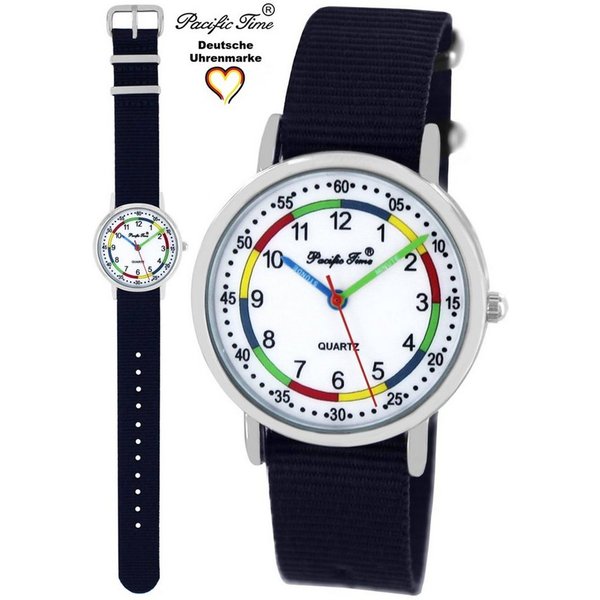 Pacific Time Quarzuhr Kinder Armbanduhr First Lernuhr Wechselarmband, Mix und Match Design - Gratis Versand