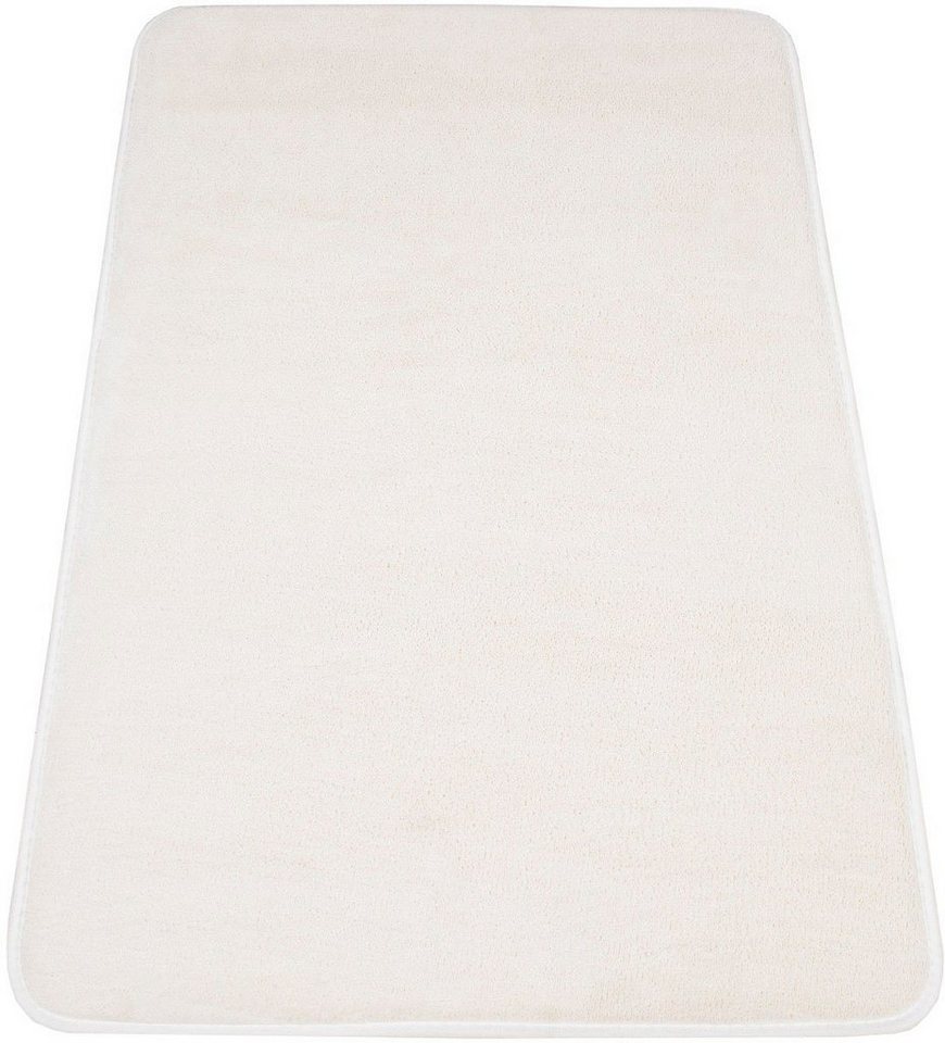 Paco Home Badematte Corby 255, Memory-Schaum Effekt, Höhe 13 mm, rutschhemmend beschichtet, fußbodenheizungsgeeignet, Polyester, rechteckig, Badteppich, Uni Far – Bild 2 von 5