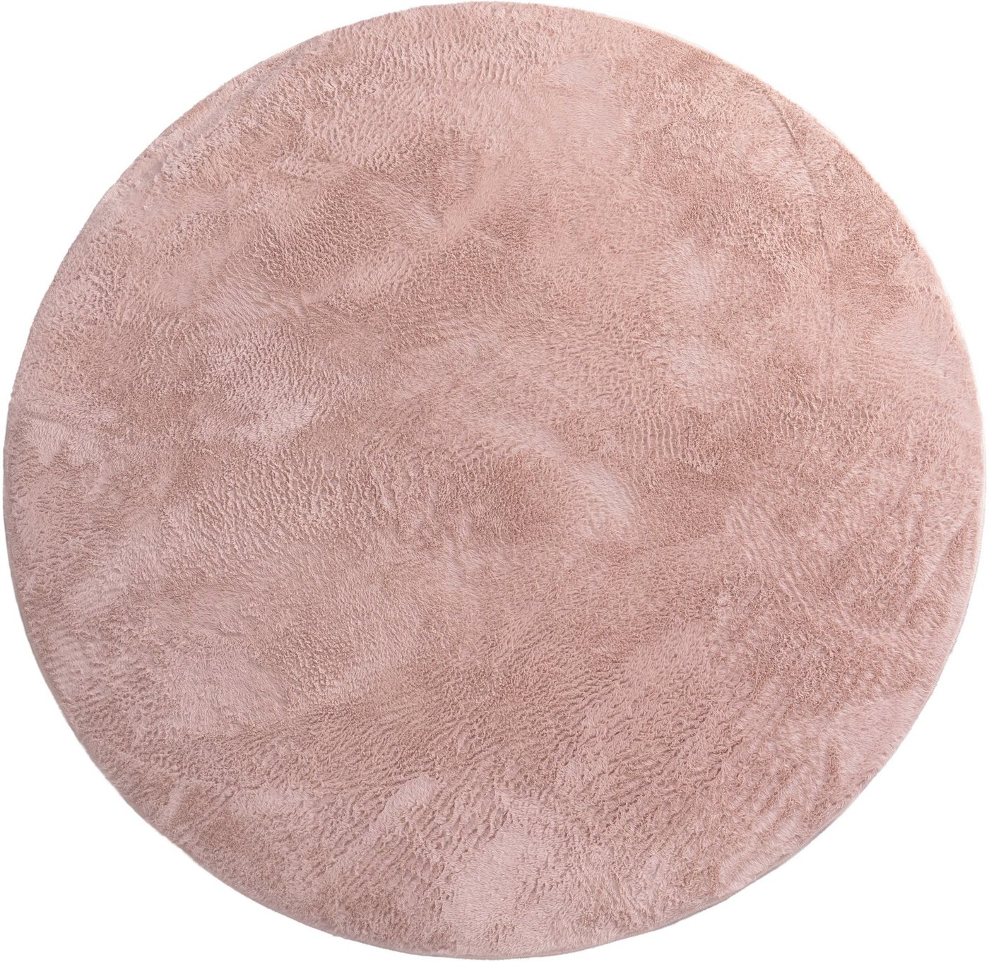 Paco Home Fellteppich Kunstfell Soft 380, rund, Höhe: 14 mm, Langflor, Kuschelteppich - besonders weich, Uni-Farben – Bild 2 von 3