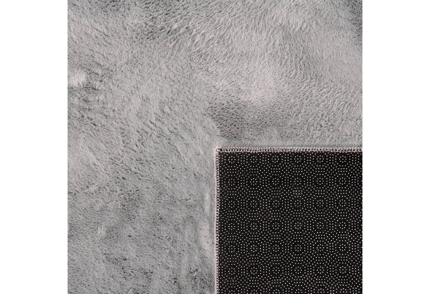 Paco Home Fellteppich Kunstfell Soft 380, rechteckig, Höhe: 14 mm, Langflor, Kuschelteppich - besonders weich, Uni-Farben – Bild 3 von 5
