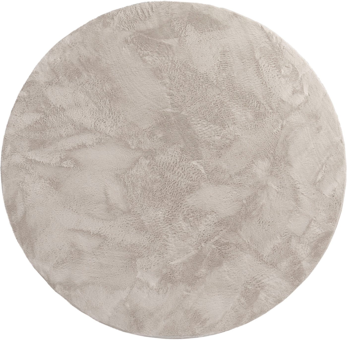 Paco Home Fellteppich Kunstfell Soft 380, rund, Höhe: 14 mm, Langflor, Kuschelteppich - besonders weich, Uni-Farben – Bild 2 von 3