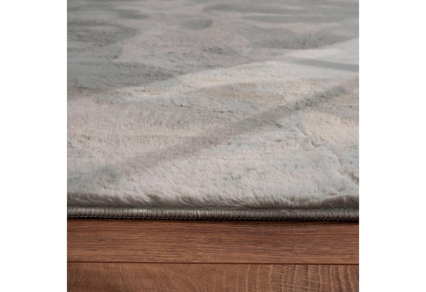 Paco Home Fellteppich Kunstfell Soft 380, rechteckig, Höhe: 14 mm, Langflor, Kuschelteppich - besonders weich, Uni-Farben – Bild 4 von 5