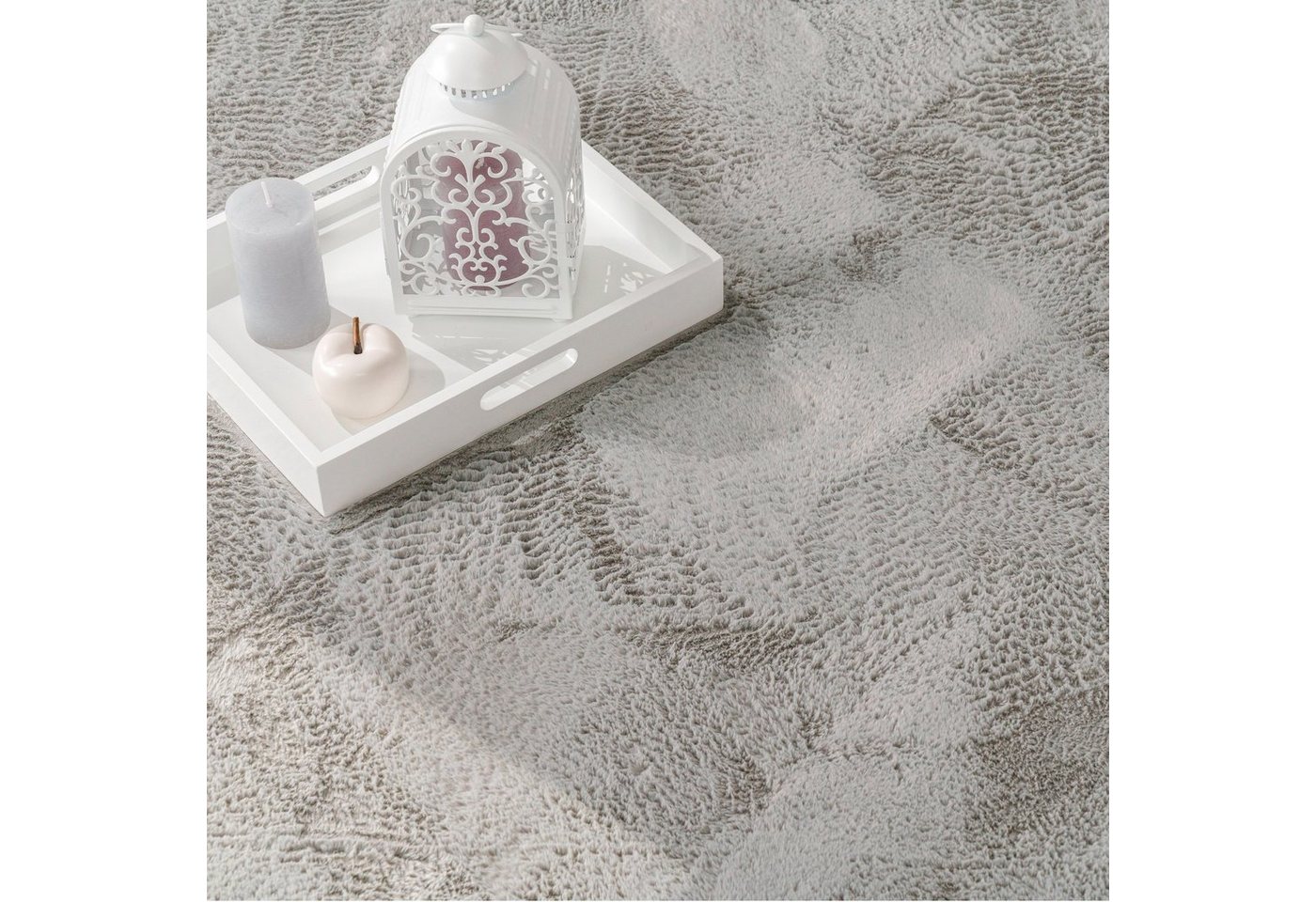 Paco Home Fellteppich Kunstfell Soft 380, rechteckig, Höhe: 14 mm, Langflor, Kuschelteppich - besonders weich, Uni-Farben – Bild 5 von 5