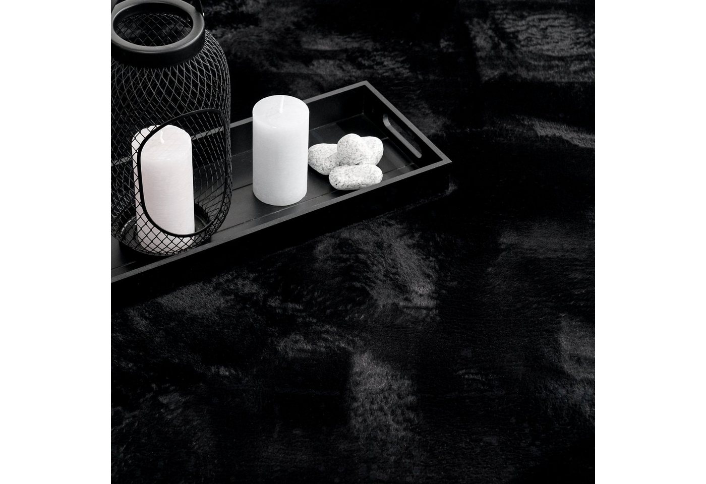 Paco Home Fellteppich Kunstfell Soft 380, rechteckig, Höhe: 14 mm, Langflor, Kuschelteppich - besonders weich, Uni-Farben – Bild 5 von 5