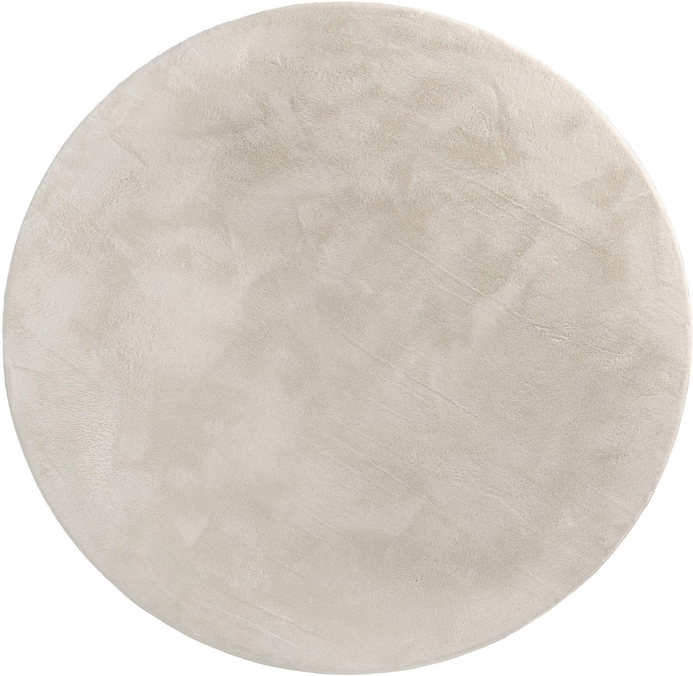 Paco Home Fellteppich Kunstfell Soft 380, rund, Höhe: 14 mm, Langflor, Kuschelteppich - besonders weich, Uni-Farben – Bild 2 von 3