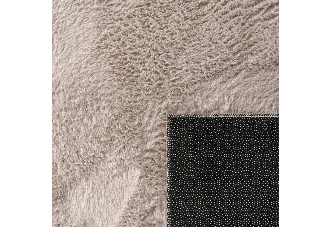 Paco Home Fellteppich Kunstfell Soft 380, rechteckig, Höhe: 14 mm, Langflor, Kuschelteppich - besonders weich, Uni-Farben – Bild 3 von 5