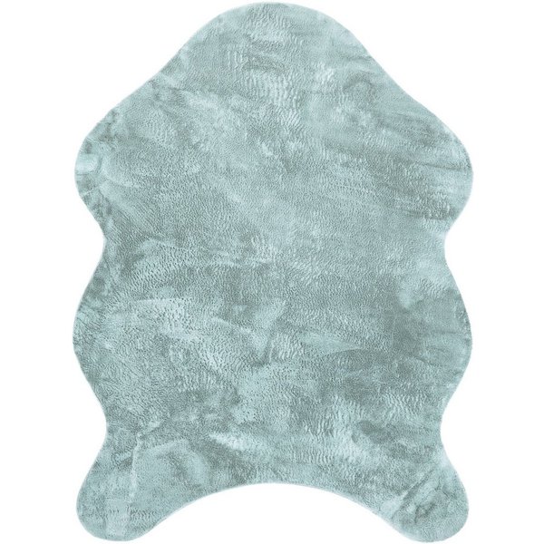 Paco Home Fellteppich Pelt 640, fellförmig, Höhe: 16 mm, Kunstfell, Uni Farben, sehr weicher Flor
