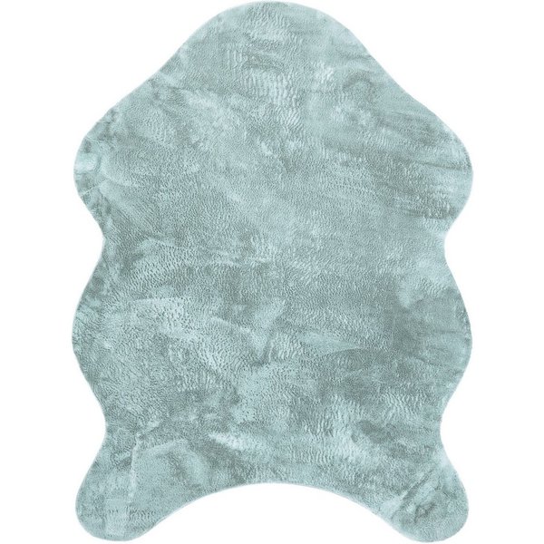 Paco Home Fellteppich Pelt 640, fellförmig, Höhe: 16 mm, Kunstfell, Uni Farben, sehr weicher Flor