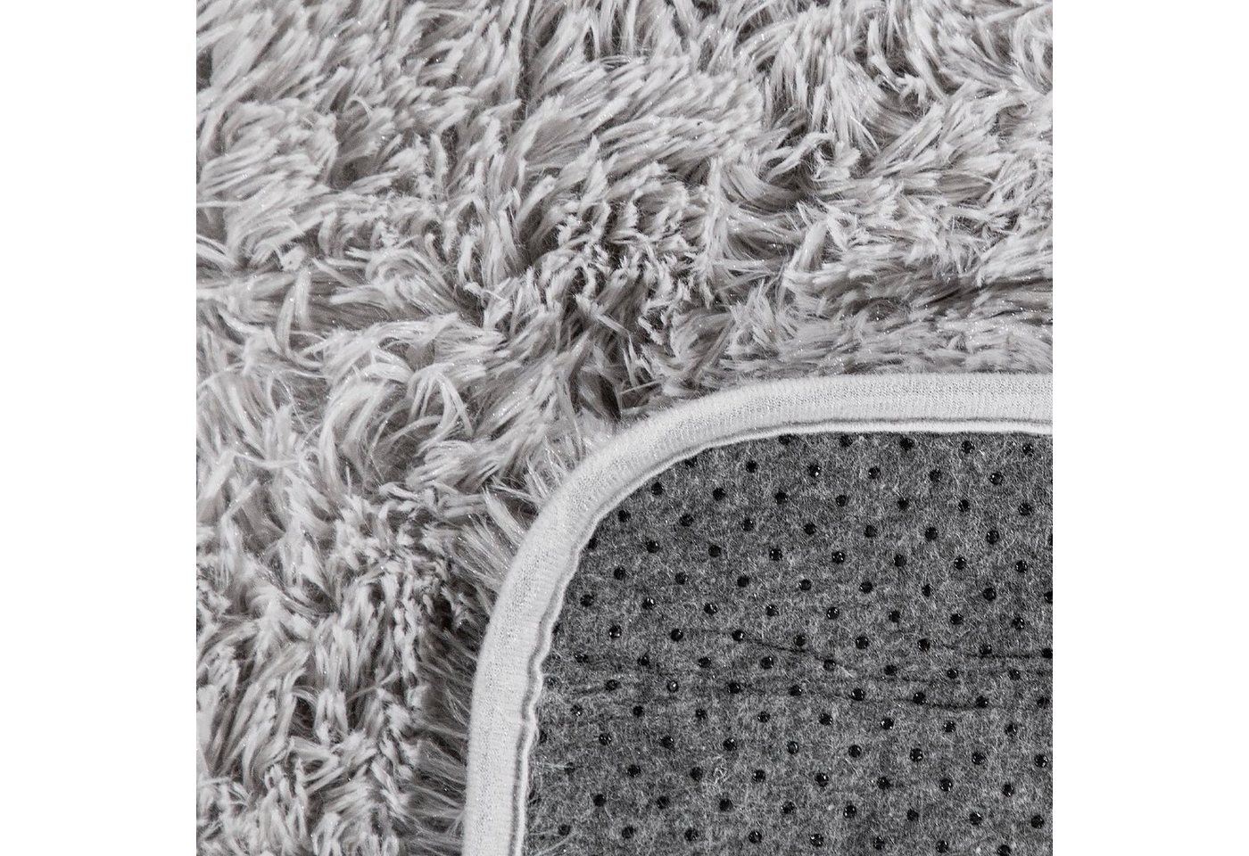 Paco Home Hochflor-Teppich Silky 591, rechteckig, Höhe: 37 mm, Uni-Farben, besonders weich und kuschelig, Wohnzimmer – Bild 3 von 5