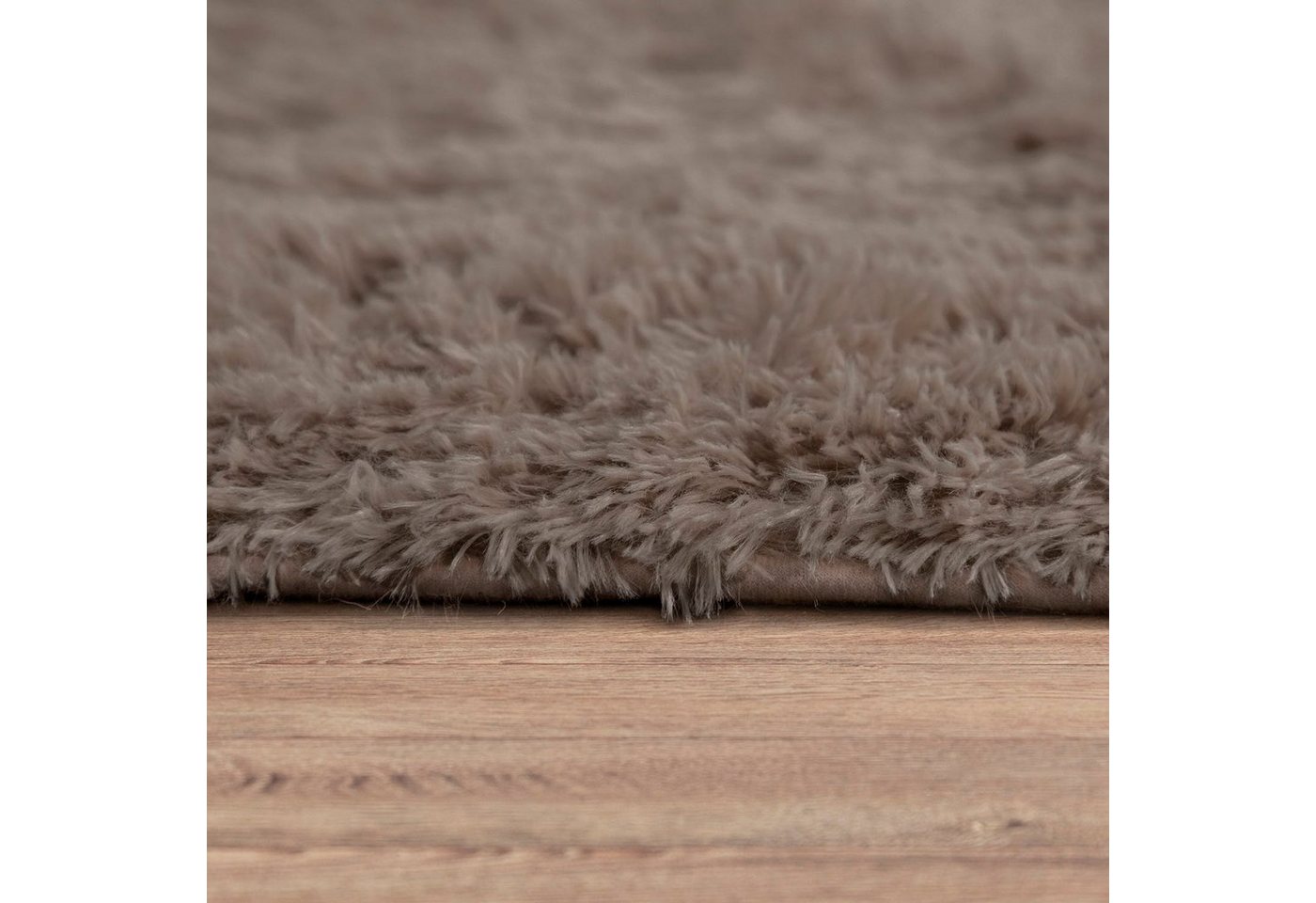 Paco Home Hochflor-Teppich Silky 591, rechteckig, Höhe: 37 mm, Uni-Farben, besonders weich und kuschelig, Wohnzimmer – Bild 4 von 5